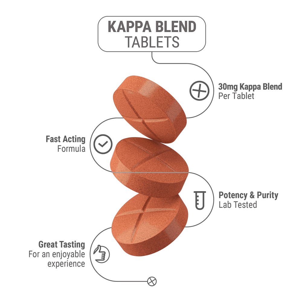 30mg Kappa Blend Tablets - Peach - Simply Tabs - 5