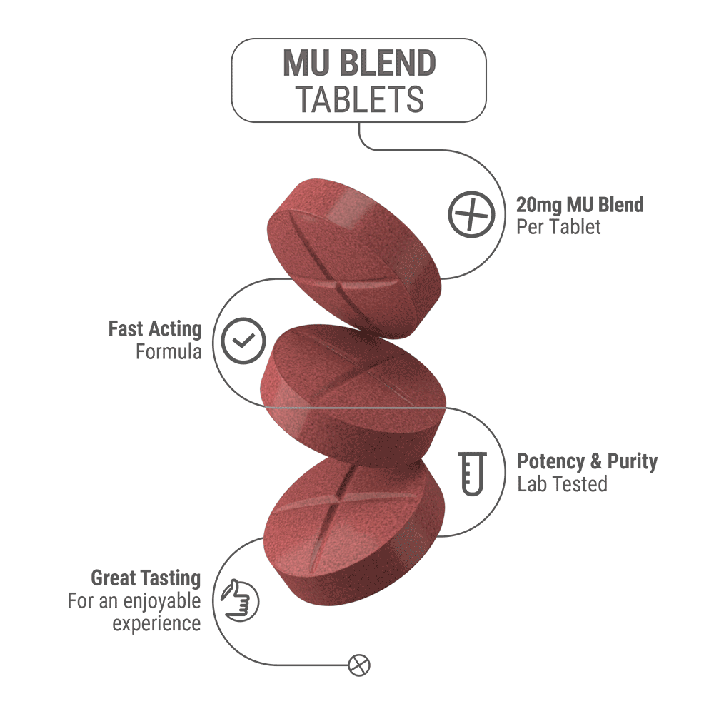 20mg MU Blend Tablets - Mixed Berry - Simply Tabs - 5