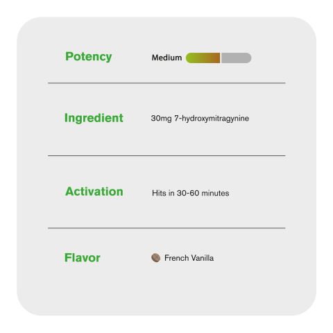 60mg 7-Hydroxy Tablets - French Vanilla - Thumbnail 6