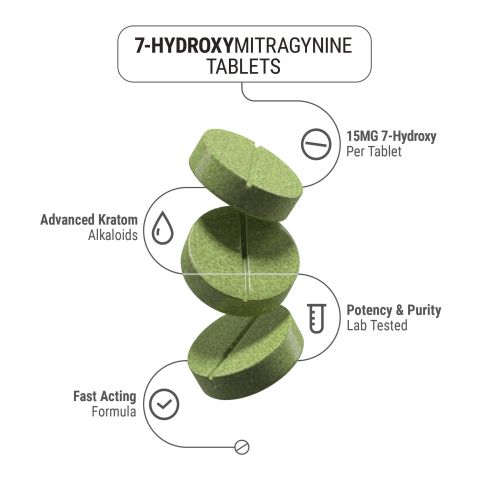 15mg 7-Hydroxy Tablets - Mint - Thumbnail 5
