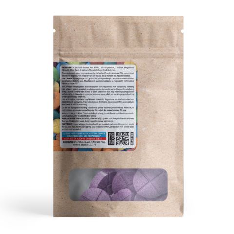 50mg Broad Spectrum CBD Tablets - Grape - Thumbnail 9