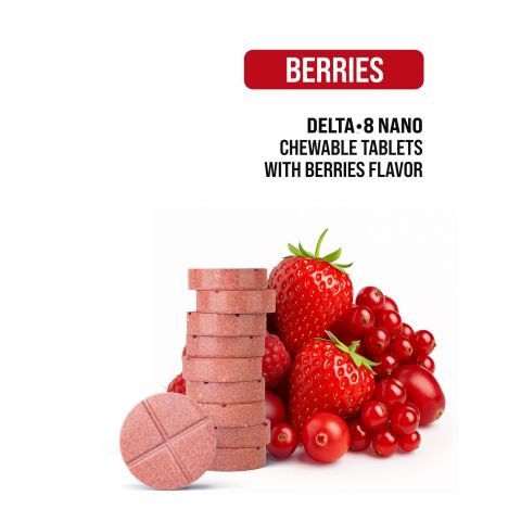 50mg D8 Nano Tablets - Berries - Thumbnail 4