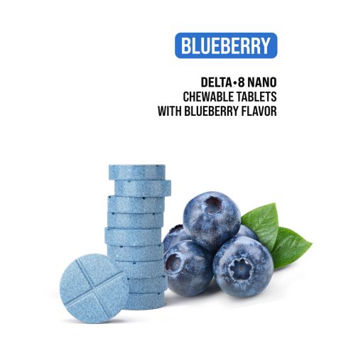 10mg D8 Nano Tablets - Blueberry - Thumbnail 4