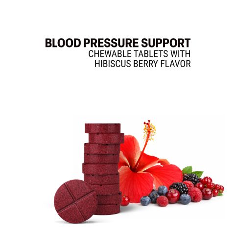 500mg - Blood Pressure Support - Hibiscus Berry - Mood Tablets - Thumbnail 4