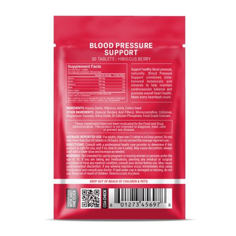 500mg - Blood Pressure Support - Hibiscus Berry - Mood Tablets - Thumbnail 8