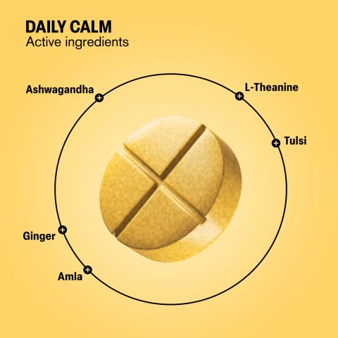 500mg - Daily Calm - Honey Lemon Ginger - Mood Tablets - Thumbnail 5