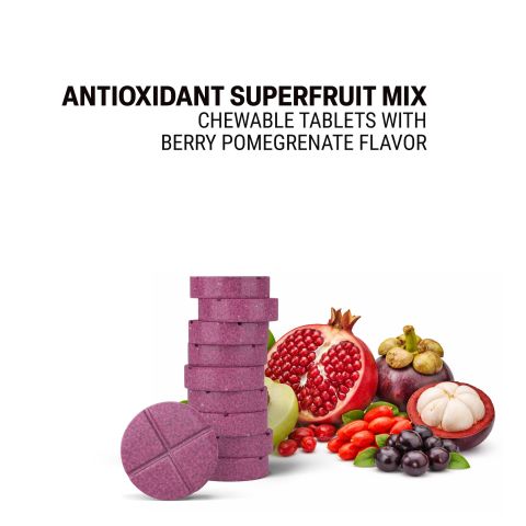 500mg - Antioxidant Superfruit Mix - Berry Pomegranate - Mood Tablets - Thumbnail 4