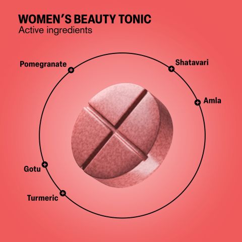 500mg - Women's Beauty Tonic - Strawberry Rose - Mood Tablets - Thumbnail 5