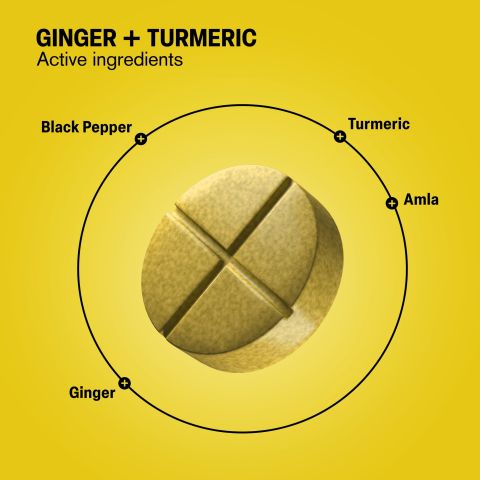 500mg - Ginger + Turmeric - Spiced Orange - Mood Tablets - Thumbnail 5