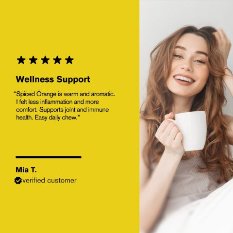 500mg - Ginger + Turmeric - Spiced Orange - Mood Tablets - Thumbnail 7