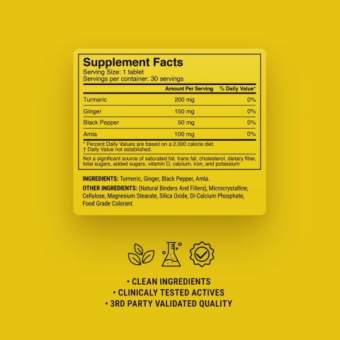 500mg - Ginger + Turmeric - Spiced Orange - Mood Tablets - Thumbnail 9