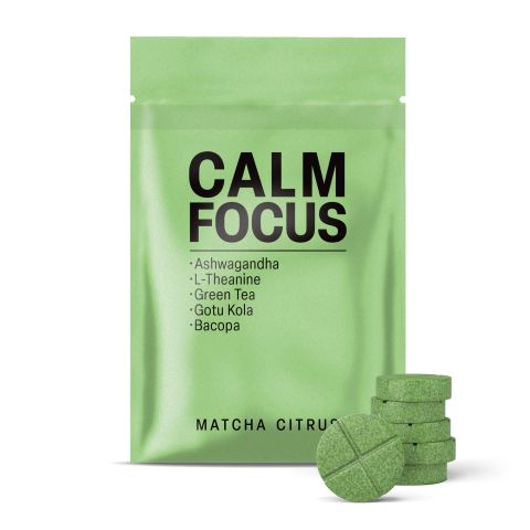 500mg - Calm Focus - Matcha Citrus - Mood Tablets - Thumbnail 2