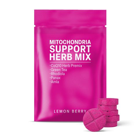 500mg - Mitochondria Support Herb Mix - Lemon Berry - Mood Tablets - Thumbnail 2
