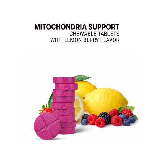 500mg - Mitochondria Support Herb Mix - Lemon Berry - Mood Tablets - Thumbnail 4