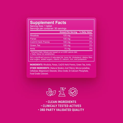 500mg - Mitochondria Support Herb Mix - Lemon Berry - Mood Tablets - Thumbnail 9