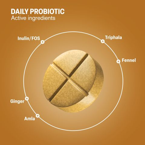 500mg - Daily Prebiotic - Lemon Ginger - Mood Tablets - Thumbnail 5