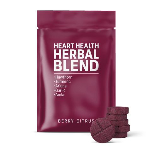 500mg - Heart Health Herbal Blend - Berry Citrus - Mood Tablets - Thumbnail 2