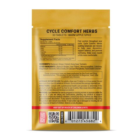 500mg - Cycle Comfort - Warm Apple Spice - Mood Tablets - Thumbnail 8