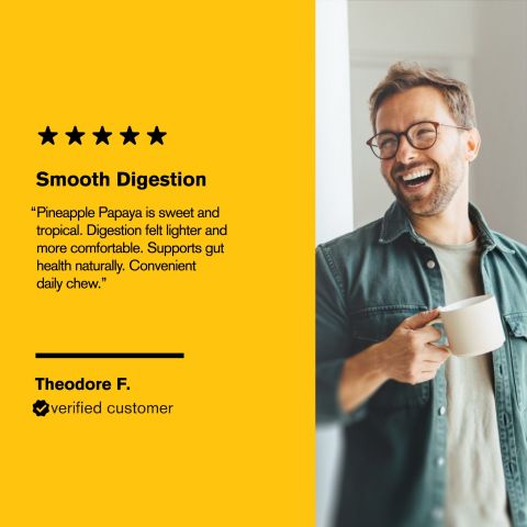 500mg - Digestive Enzyme - Pineapple Papaya - Mood Tablets - Thumbnail 7