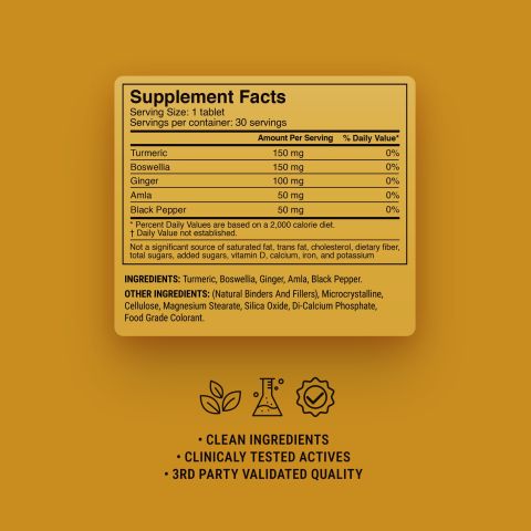 500mg - Joint Support - Mood Tablets - Thumbnail 9