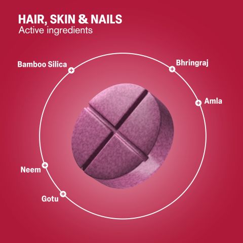 500mg - Hair Skin & Nails - Mood Tablets - Thumbnail 5