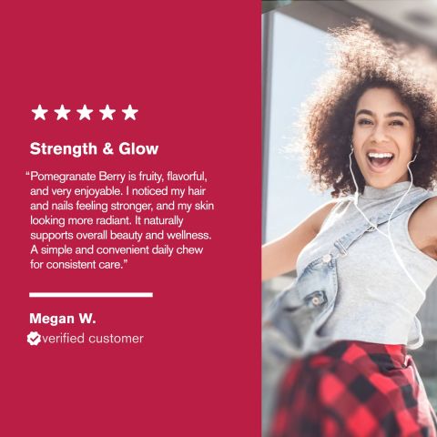 500mg - Hair Skin & Nails - Pomegranate Berry - Mood Tablets - Thumbnail 7