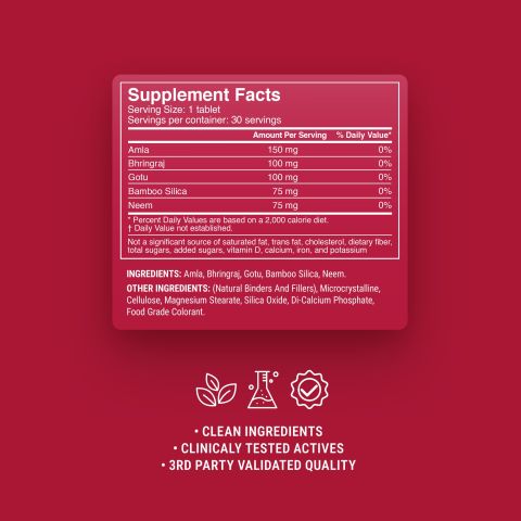 500mg - Hair Skin & Nails - Pomegranate Berry - Mood Tablets - Thumbnail 9