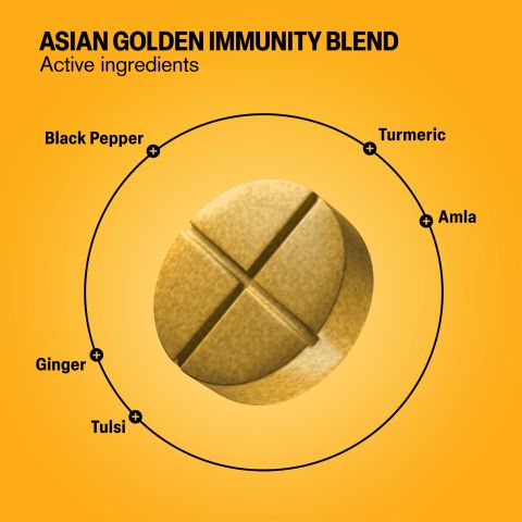 500mg - Asian Golden Immunity Blend - Golden Citrus - Mood Tablets - Thumbnail 5