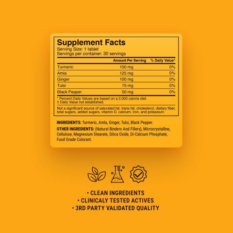 500mg - Asian Golden Immunity Blend - Golden Citrus - Mood Tablets - Thumbnail 9
