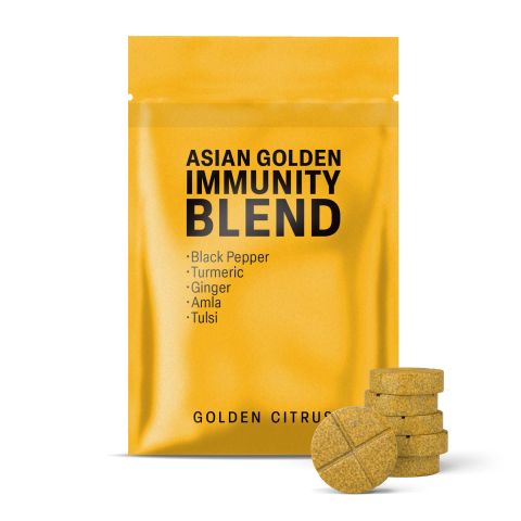 500mg - Asian Golden Immunity Blend - Mood Tablets - Thumbnail 2