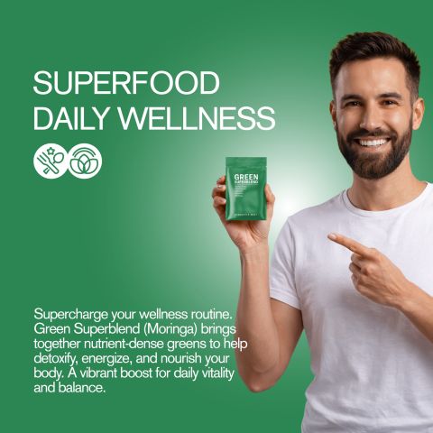 500mg - Green Superblend - Pineapple Mint - Mood Tablets - Thumbnail 6