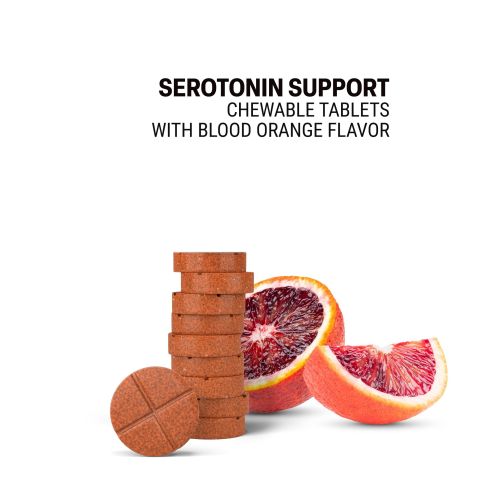 500mg - Serotonin Support - Blood Orange - Mood Tablets - Thumbnail 4