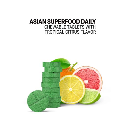 500mg - Asian Superfood Daily - Tropical Citrus - Mood Tablets - Thumbnail 4