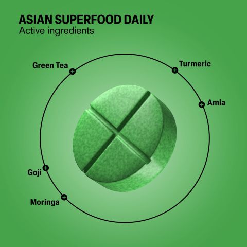 500mg - Asian Superfood Daily - Tropical Citrus - Mood Tablets - Thumbnail 5