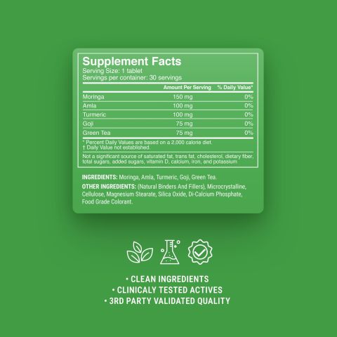 500mg - Asian Superfood Daily - Tropical Citrus - Mood Tablets - Thumbnail 9