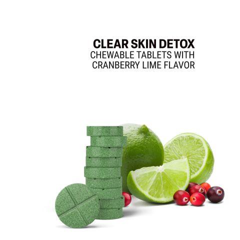 500mg - Clear Skin Detox - Cranberry Lime - Mood Tablets - Thumbnail 4