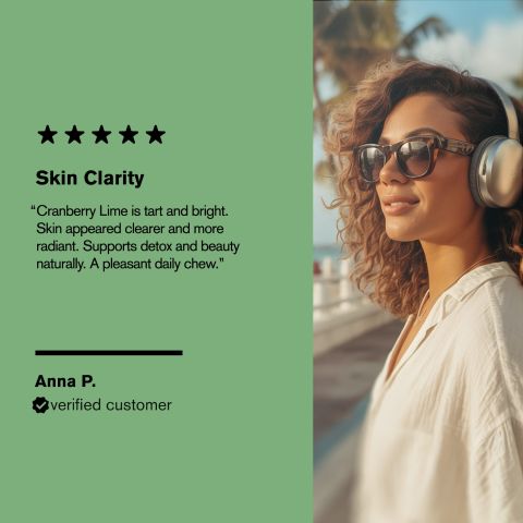 500mg - Clear Skin Detox - Cranberry Lime - Mood Tablets - Thumbnail 7