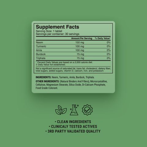 500mg - Clear Skin Detox - Cranberry Lime - Mood Tablets - Thumbnail 9