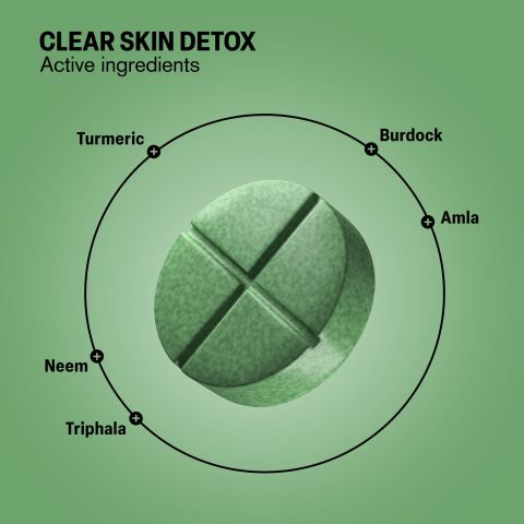 500mg - Clear Skin Detox - Mood Tablets - Thumbnail 5