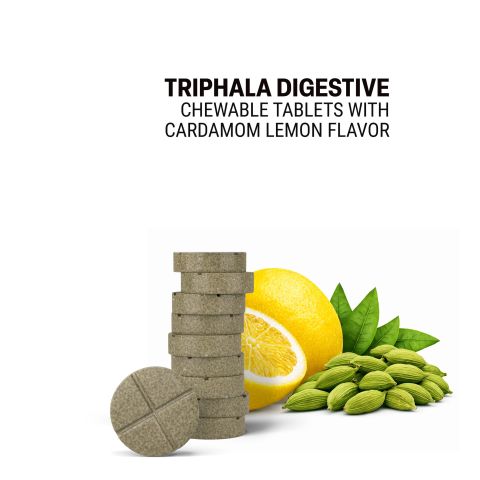 500mg - Triphala Digestive - Cardamom Lemon - Mood Tablets - Thumbnail 4