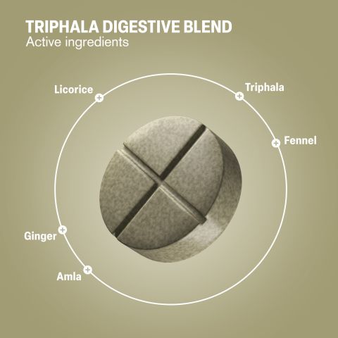 500mg - Triphala Digestive - Cardamom Lemon - Mood Tablets - Thumbnail 5