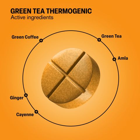 500mg - Green Tea Thermogenic - Lemon Cayenne - Mood Tablets - Thumbnail 5