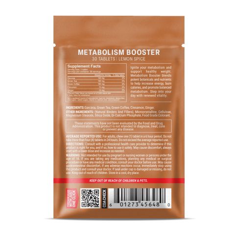 500mg - Metabolism Booster - Lemon Spice - Mood Tablets - Thumbnail 8