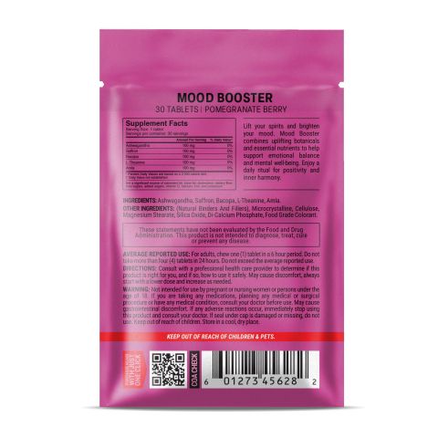 500mg - Mood Booster - Pomegranate Berry - Mood Tablets - Thumbnail 8