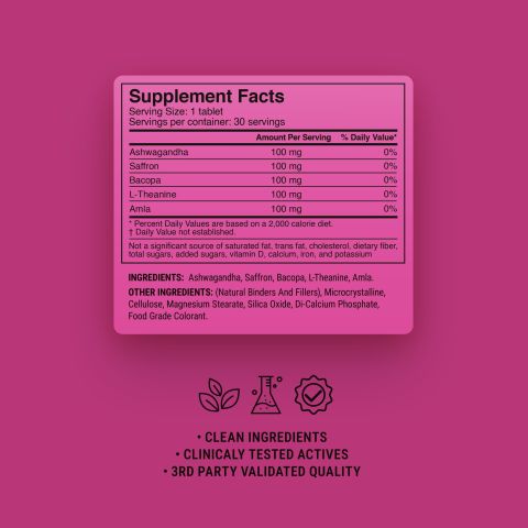 500mg - Mood Booster - Pomegranate Berry - Mood Tablets - Thumbnail 9