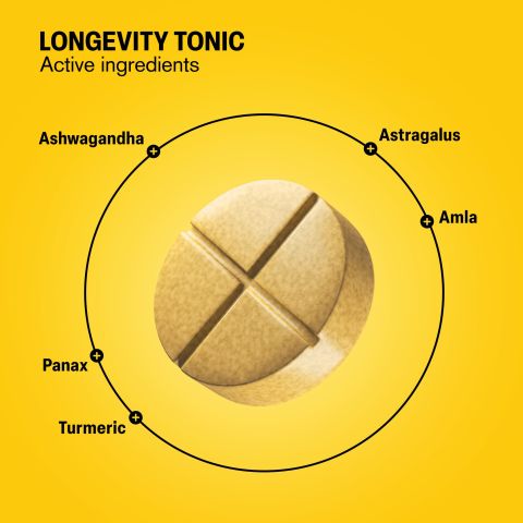 500mg - Longevity Tonic - Honey Ginger - Mood Tablets - Thumbnail 5
