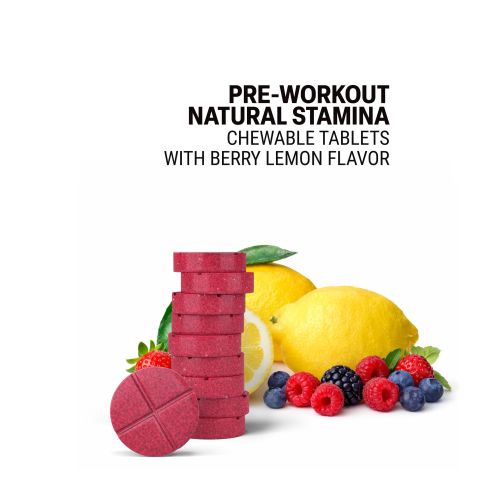 500mg - Pre-Workout Natural Stamina - Mood Tablets - Thumbnail 4