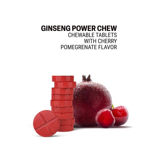 500mg - Ginseng Power - Cherry Pomegranate - Mood Tablets - Thumbnail 4