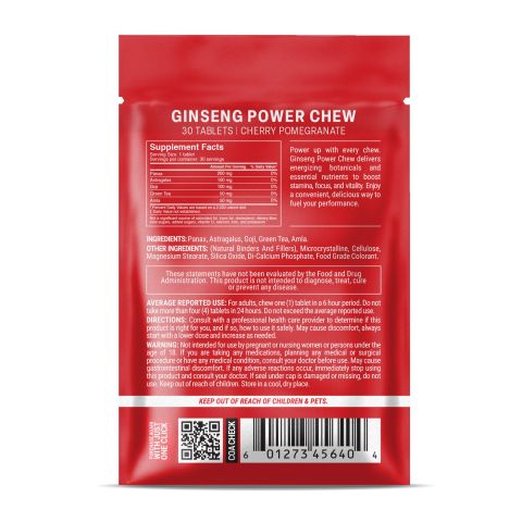 500mg - Ginseng Power - Cherry Pomegranate - Mood Tablets - Thumbnail 8