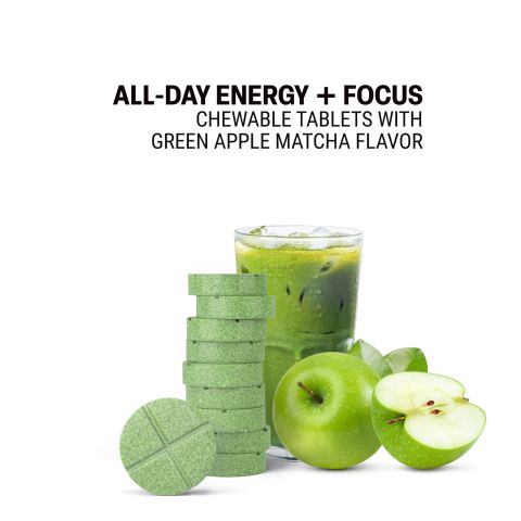 500mg - All-Day Energy + Focus - Green Apple Matcha - Mood Tablets - Thumbnail 4